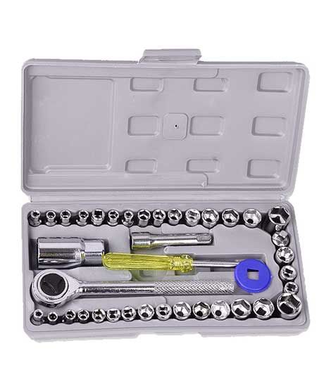 Just For U 40 in 1 Automobile Motorcycle Tool Box Set