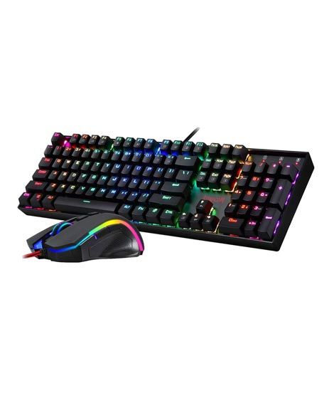 iShopping - Redragon 2 in 1 Mechanical Gaming Combo Keyboard & Mouse (K551-BA)