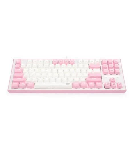 iShopping - Redragon Wib Bes RGB Mechanical Gaming Keyboard - Pink & White (K611)