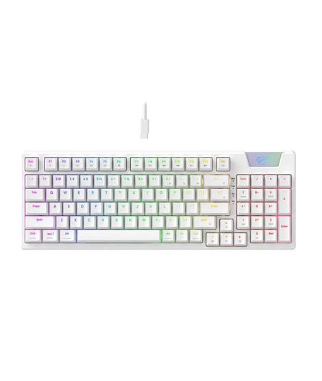 iShopping - Havit Game Note RGB Mechanical Gaming Keyboard White (KB885L)