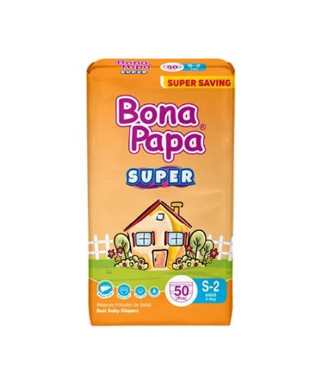 Bona Papa Super Baby Diapers Small Size - 50 Pcs (KBC030)