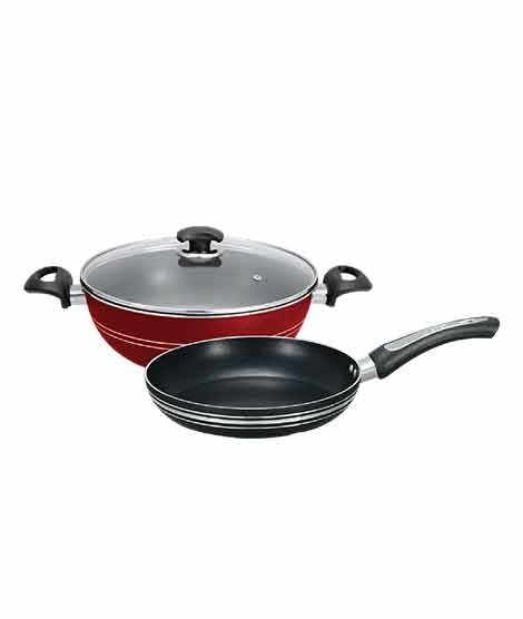 iShopping - king Bazar Nonstick 28cm Wok With 22cm Fry Pan