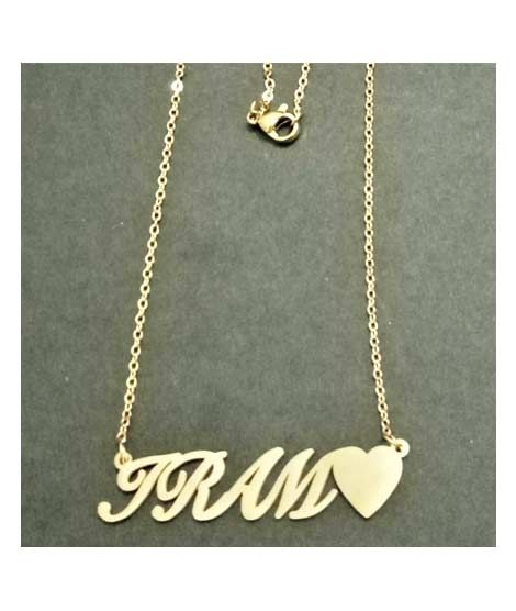 iShopping - King Iram Name Gold Platted Necklace