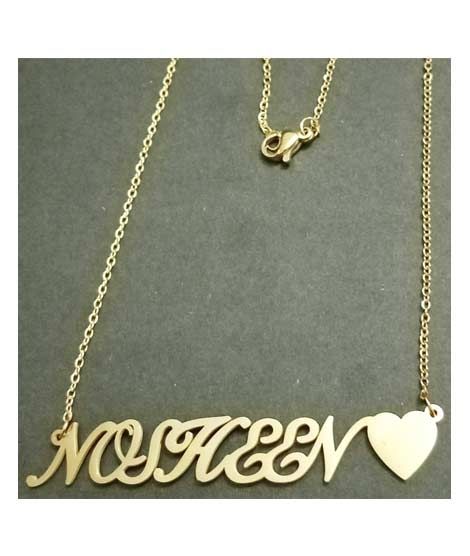 King Nosheen Name Gold Platted Necklace