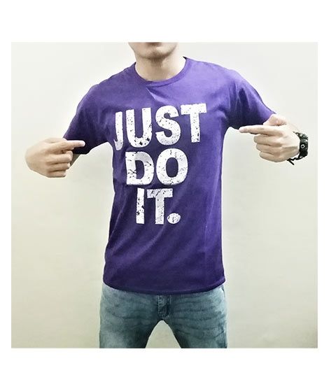 Kings Just Do It R-Neck T Shirt For Men Purple