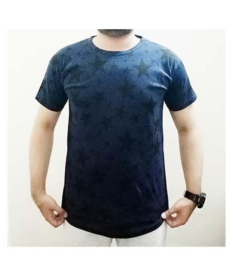 Kings Star R-Neck T Shirt For Men Blue