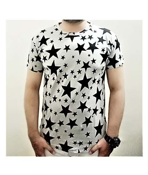 Kings Star R-Neck T Shirt For Men White