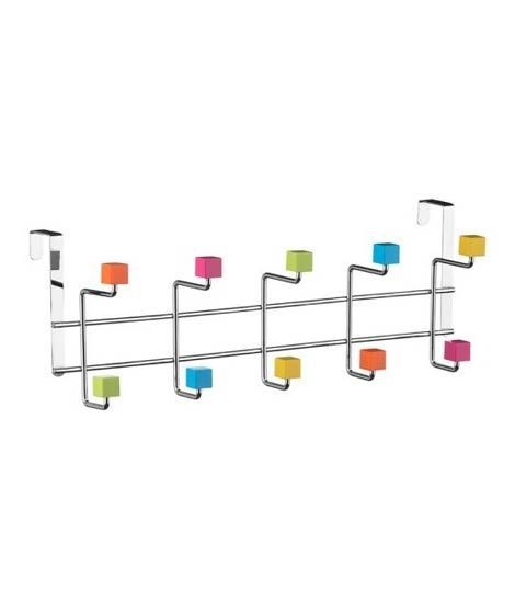 iShopping - Premier Home Over Door Plastic Cubes 10 Hook Hanger (509870)