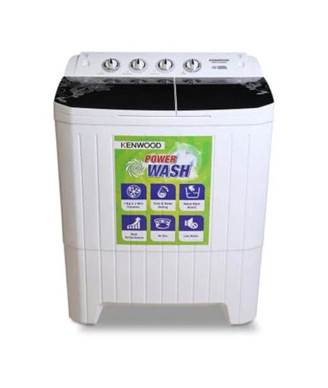 Kenwood Top Load Semi Automatic Twin Tub Washing Machine 11kg - Black Flower (KWM-231159)