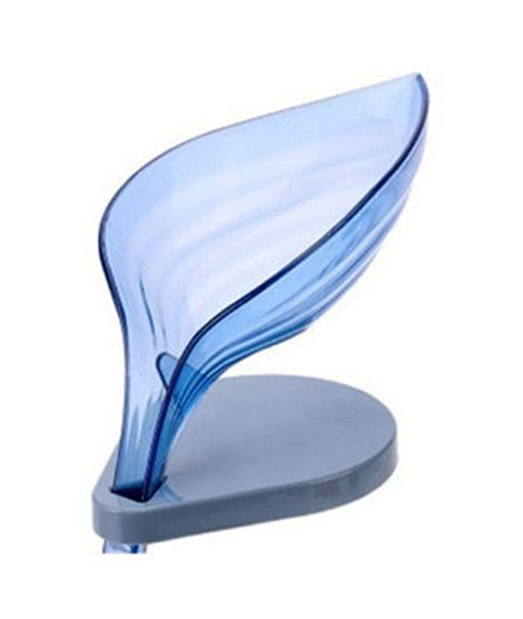 Sasti Market Leaf Shape Soap Holder Blue