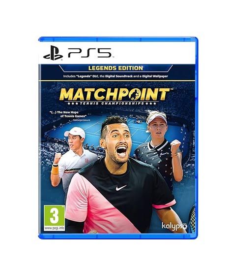 iShopping - Match Point Tennis Championships Legends Edition DVD Game For PS5