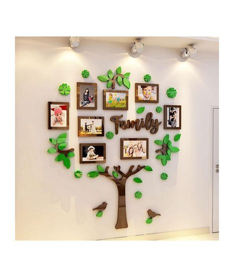 iShopping - LookNBuy Family Tree With Blossom Flowers Acrylic Wall Art (0080)