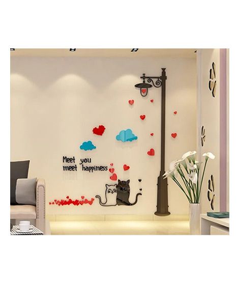 iShopping - LookNBuy Meet You Meet Happiness Acrylic Wall Art (0058)