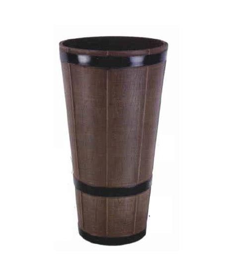 M dot Zee Traders Wooden Style Fiber Pot For Plantation