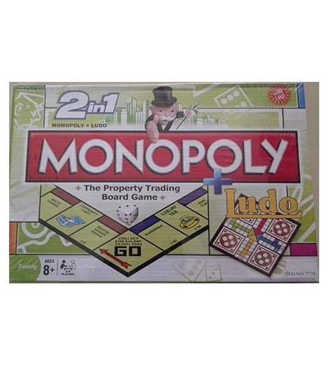 iShopping - M Toys Super Quality 2-In-1 Monopoly + Ludo Board Games