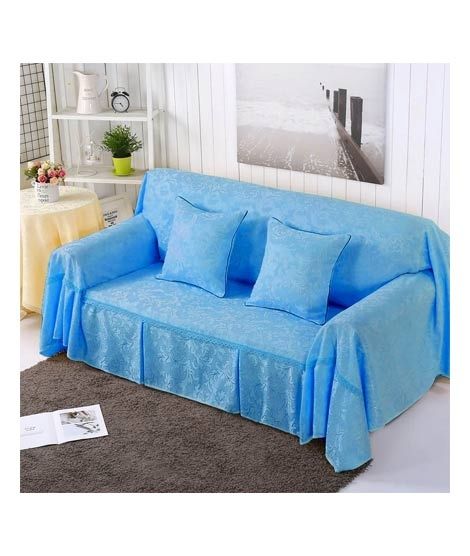 Maguari 5 Seater Sofa Couch Cover Protector Sky Blue