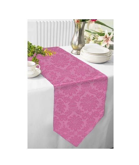 iShopping - Maguari Jacquard Table Runner Light Pink (0504)