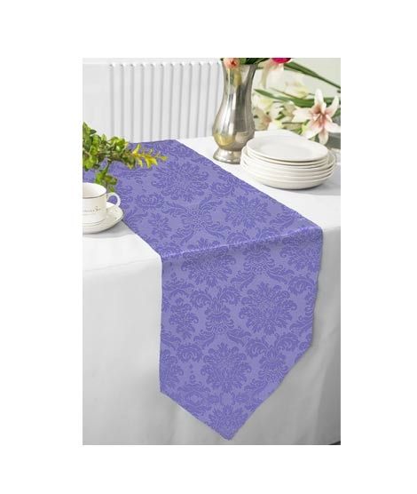 iShopping - Maguari Jacquard Table Runner Light Purple (0506)