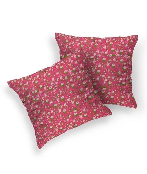 Maguari Jersey Flowers Print Cushion Cover