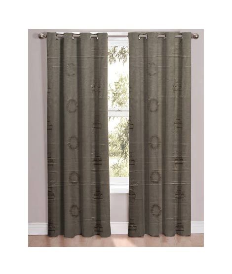 Maguari Net Curtain 2 Pcs Dark Brown (0094)