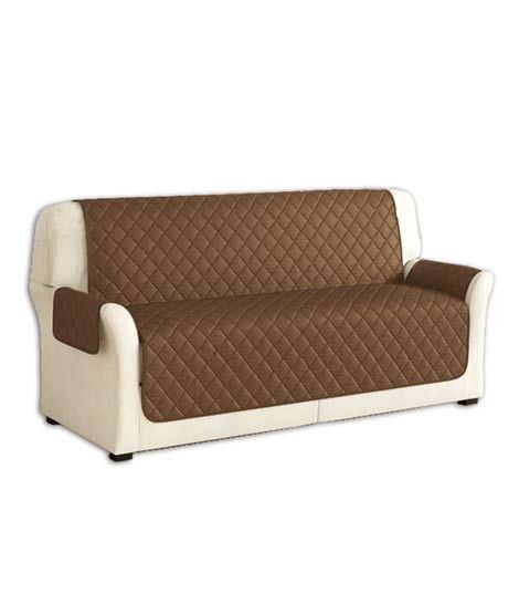 Maguari Quilted 5 Seater Sofa Cover Brown