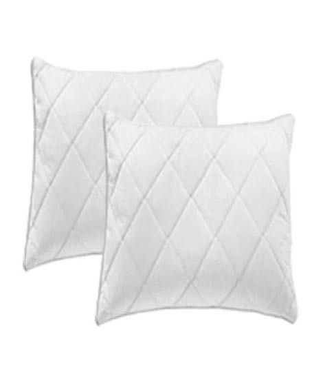 Maguari Quilted Filled Cushion 2 Pcs White