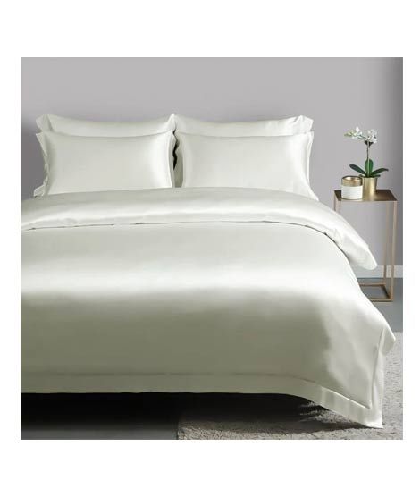 Maguari Satin Silk Duvet Cover Off White (0383)