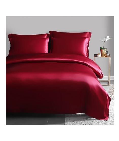 Maguari Satin Silk Duvet Cover Red (0384)