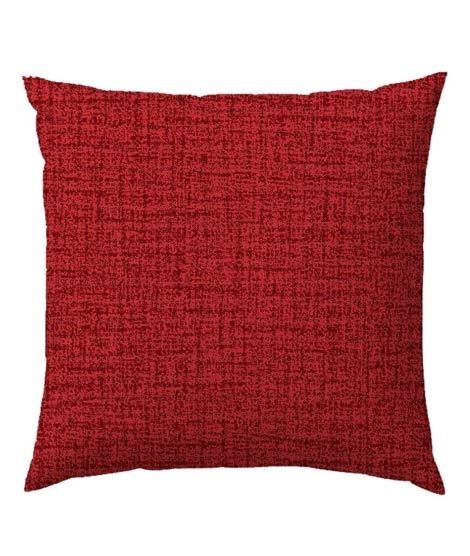 Maguari Textured Printed Cushion Cover 2 Pcs Red