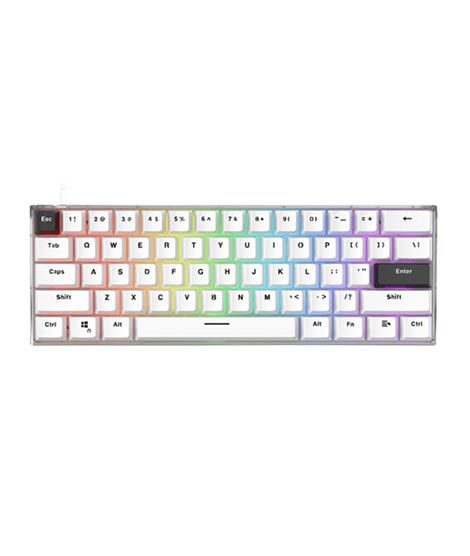 iShopping - Fantech Maxfit 61 Frost RGB Mechanical Gaming Keyboard - White