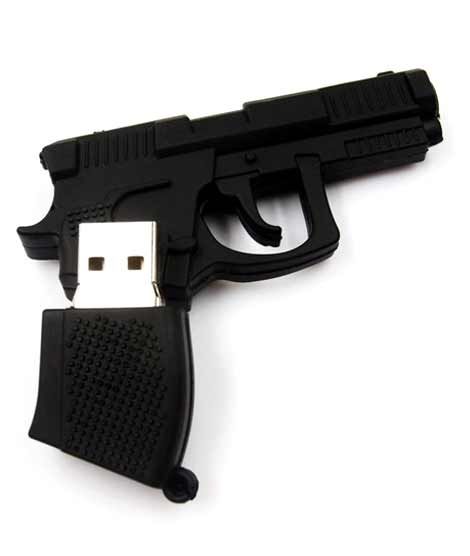 Missguided Pakistan Toy Gun USB Flash Drive Black