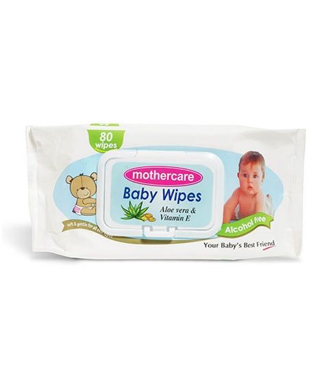 Mothercare Baby Wipes White - 80 Pcs