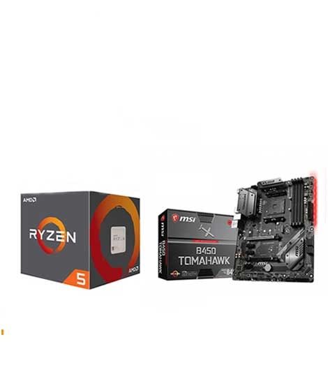 MSI B450 Tomahawk Max With AMD Ryzen 5 (2600) Combo Deal