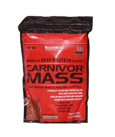 MuscleMeds Anabolic Beef Protein Carnivor Mass Gainer Chocolate Flavour 2lb