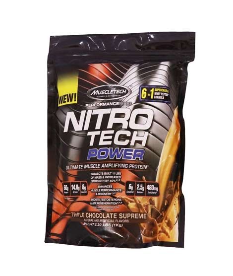 iShopping - Muscletech Nitro Tech Power Muscle Mass Gainer 2.20lbs