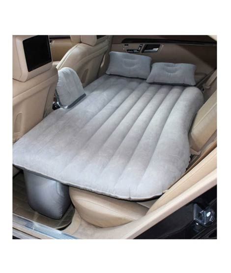 iShopping - Muzamil Store Universal Car Air Mattress Travel Bed Inflatable - Gray