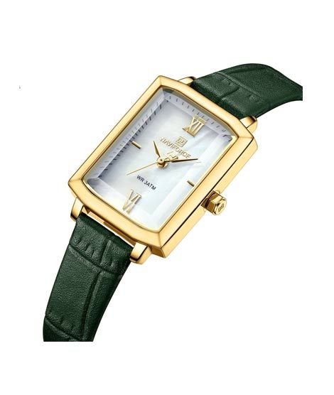 iShopping - Naviforce Square Edition Watch For Women - Green (NF-5039-2)