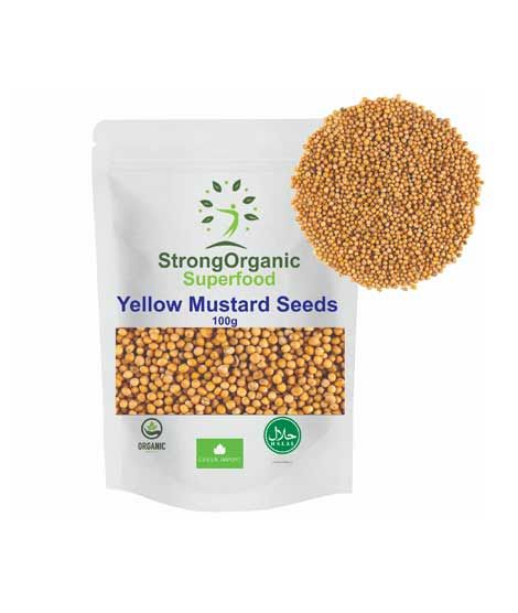 iShopping - Organic Superfoods Yellow Mustard Seeds 100gm