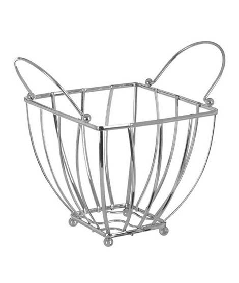 Premier Home Chrome Fruit Basket - Silver