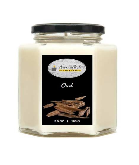 iShopping - Aromaflick Oud Hexagonal Jar Soy Candle