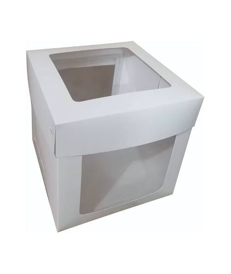 Packaging One 2 Windows Jumbo Cake Box With Separate Lid (Pack Of 5)