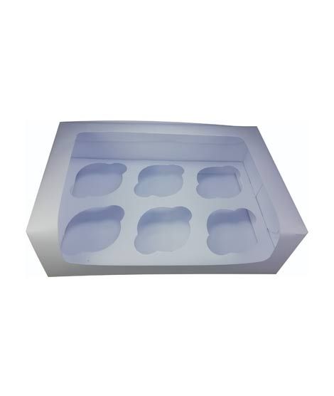 Packaging One 6 Cupcakes Box Inner Cavity (Pack Of 5)