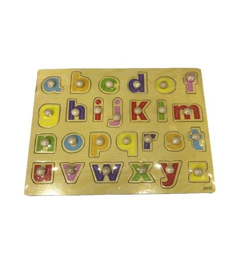 Planet X ABC Small Alphabets Line Wooden Puzzle (PX-11038)