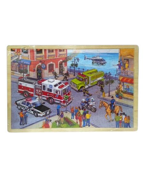 iShopping - Planet X Big City Rescue Wooden Jigsaw Puzzle (PX-10585)