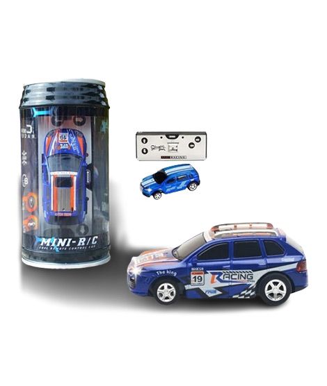 iShopping - Planet X Mini Remote Control Soda Can Car Blue (PX-11710)