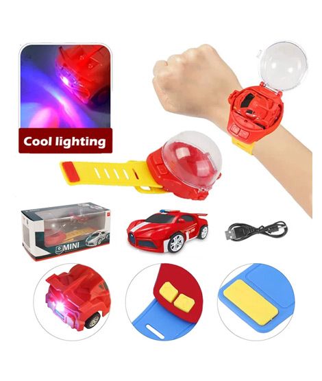 Planet X Mini Watch RC Police Car Red (PX-11675)