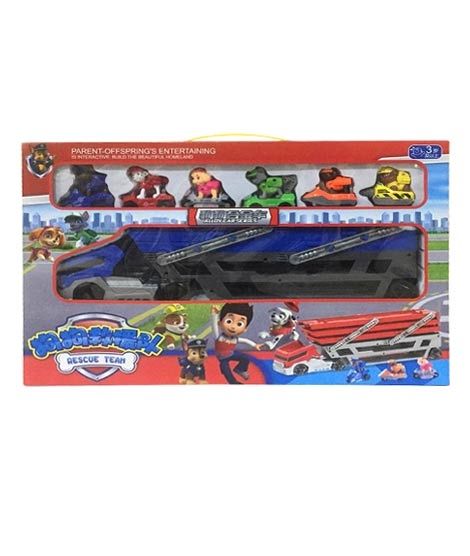 iShopping - Planet X Paw Patrol Truck Vehicle Slide Construction Set With 6 Action Figures (PX-10918)