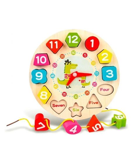 Planet X Qiyi Seton Shape Wooden Puzzle Clock (PX-11902)