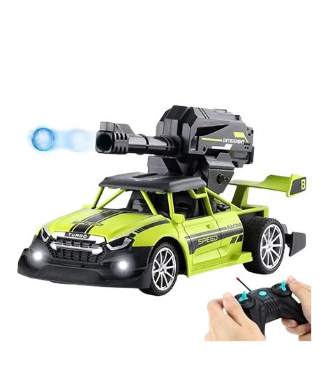 Planet X RC Rechargeable Ball Shooter Car Toy - Green (PX-11956)