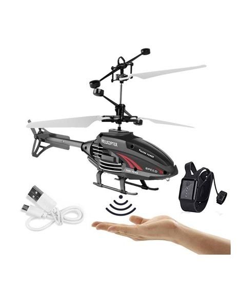 Planet X Rechargeable RC Flying Helicopter With Watch Style Remote (PX-11077)